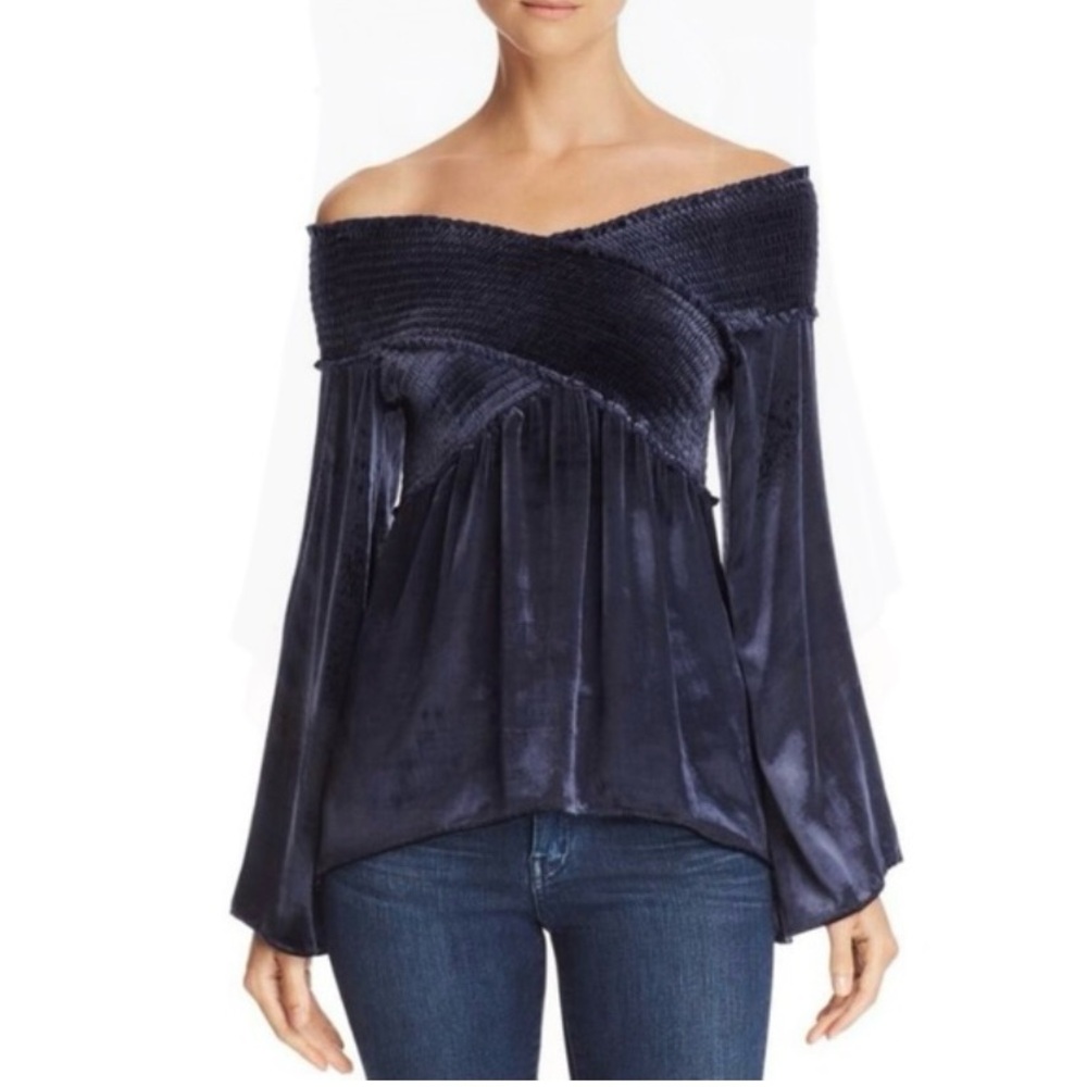 Ramy Brook Liza Smocked Top